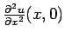 $ \frac{\partial^2u}{\partial x^2}(x,0)$