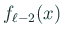 $\displaystyle f_{\ell-2}(x)$