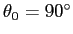 $ \theta_0=90^\circ$