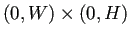 $ (0,W)\times(0,H)$