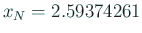 $ x_N=2.59374261$