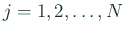 $ j = 1, 2,
\ldots, N$