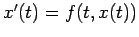 $ x'(t)=f(t,x(t))$