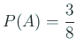 $ P(A)=\Dfrac{3}{8}$