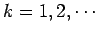 $ k=1,2,\cdots$