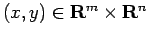 $ (x,y)\in\R^m\times\R^n$