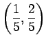 $ \left(\dfrac{1}{5},\dfrac{2}{5}\right)$