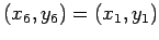 $ (x_{6},y_{6})=(x_1,y_1)$