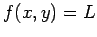 $ f(x,y)=L$