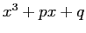 $ x^3+p x+q$