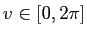 $ v\in [0,2\pi ]$