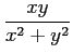 $ \dfrac{xy}{x^2+y^2}$