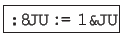 \fbox{左辺 \texttt{:=} 右辺}